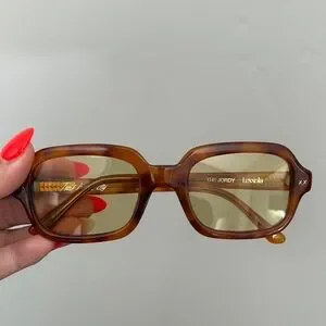 Lexxola Jordy  Burnt Tort & Brown Square Sunglasses UNISEX Trendy Urban Style. Lexxola lexxola jordy - Gem main image 3